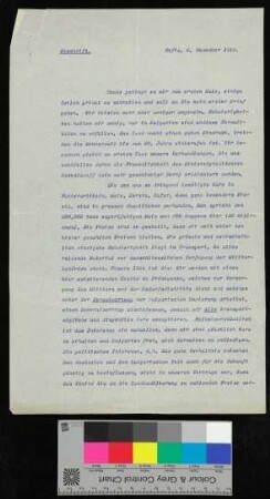 Abschrift eines privaten Briefes vom 05.11.1915
