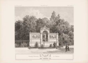 Graefe-Denkmal, Berlin: Ansicht (aus: Architektonisches Skizzenbuch, H. 156/3, 1879)