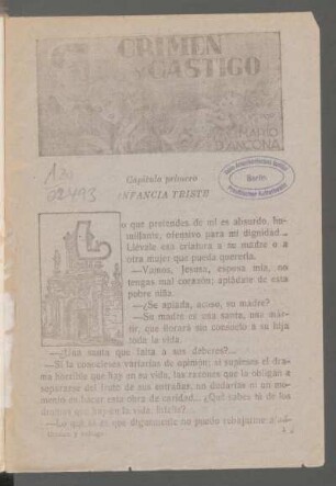 Capítulo primero - Infancia triste