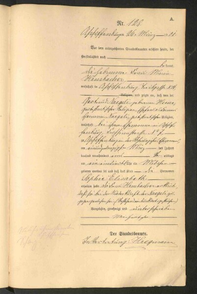 Standesamtsbuch der Stadt Aschaffenburg: Geburten 365/1900 - 184/1901