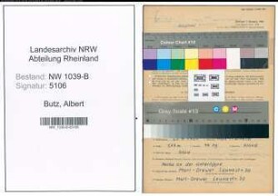 Entnazifizierung Albert Butz , geb. 23.04.1920 (Arbeiter)
