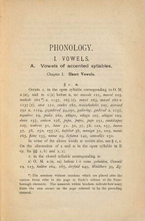 The language of the later part of the Peterborough chronicle : 1. phonology, 2. inflection ; academical dissertation