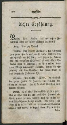 Achte Erzählung