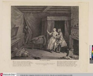 Suite d'estampes tirées des Contes de la Fontaine: LE SAVETIER