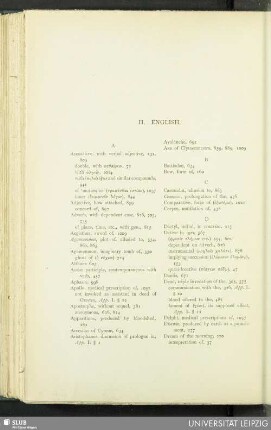 Index II. English