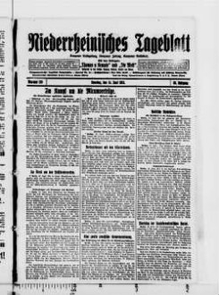 Niederrheinisches Tageblatt : Kempener Volkszeitung : Kempener Zeitung : Lobbericher Tageblatt : Heimatzeitung für den linken Niederrhein