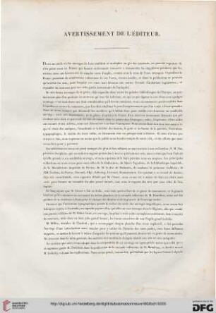 Avertissement de l'editeur