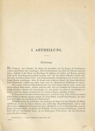 Die Siegel der österreichischen Regenten bis zu Kaiser Max I.