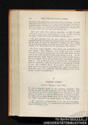 V. Foring parts. [Fraser's Magazine, April, 1838.]