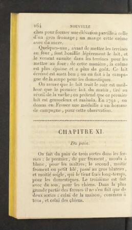 Chapitre XI. Du pain.
