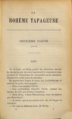 La Bohême tapageuse, 2