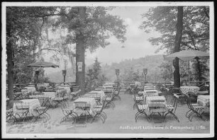 Frankenberg. Lützelhöhe bei Frankenberg, Gartenterasse