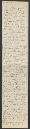 Brief an Rebecka Dirichlet ; o.D.