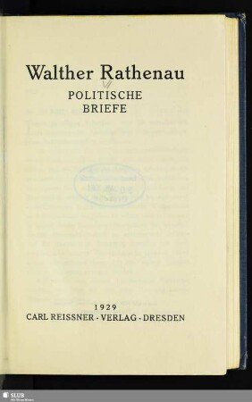 Politische Briefe