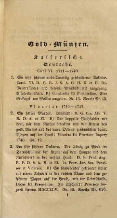 Scharnagel's Muenzsammlung in Bamberg, welche daselbst vom 10. bis 12. Sept. d. Js. versteigert wird