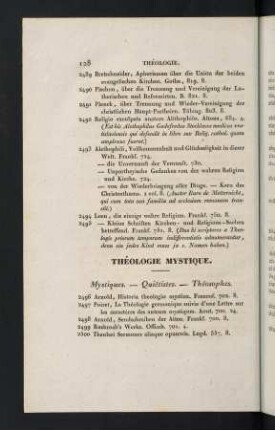 128-150, Théologie mystique - Théologie morale