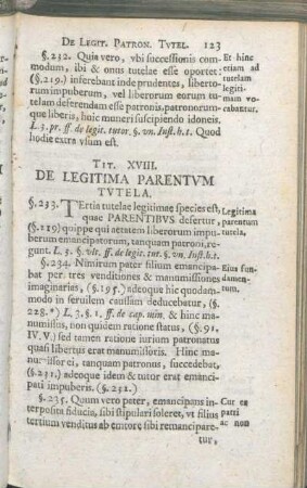 Tit. XVIII. De Legitima Parentvm Tvtela.