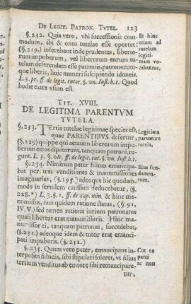 Tit. XVIII. De Legitima Parentvm Tvtela.