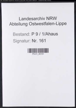 Sterberegister Standesamt Ahaus