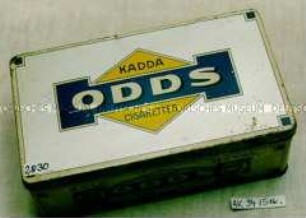 Blechdose für 100 Stück "KADDA ODDS CIGARETTES"