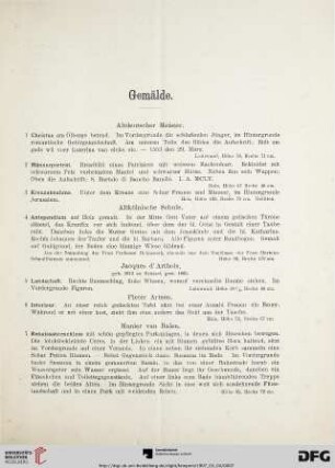 Gemälde (Nr. 1-318)