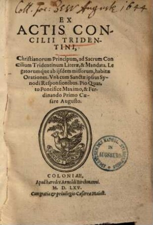 Ex actis concilii Tridentini