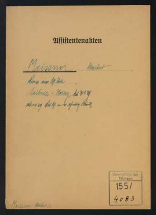 Meissner, Marbod * 20.10.1922