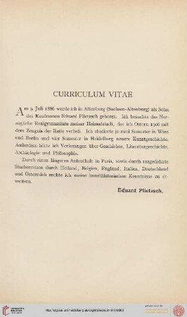 Curriculum Vitae