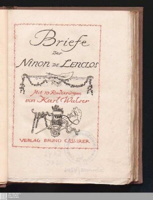 Briefe der Ninon de Lenclos