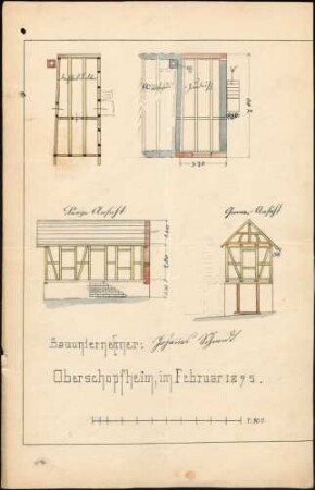 Errichtung der Zigarrenfabrik des Joseph Gallus in Oberschopfheim