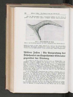 Willers Jessen / Die Ausgrabung des Fährhaufes am Stapelholmer Eiderufer gegenüber der Tileburg