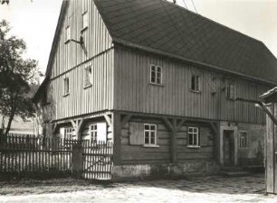 Reinhardtsdorf-Schöna-Kleingießhübel. Kleingießhübel (oberer Ortsteil), Nr. 27. Umgebindehaus