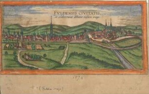Fuldensis civitatis, & celeberrimæ abbatiæ eiusdem imago