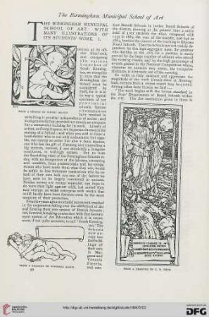 2: The Birmingham Municipal School of Art, with many illustrations of its students' work, I