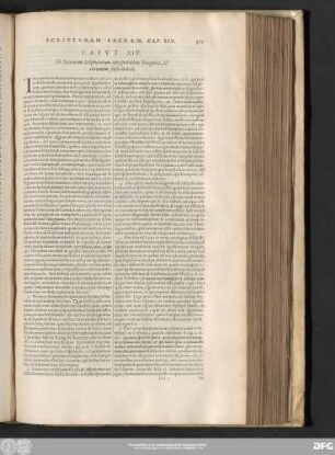 Caput XIV. De Sacrarum Scripturarum interpretatione Exegetica, & earundem sensu literali.