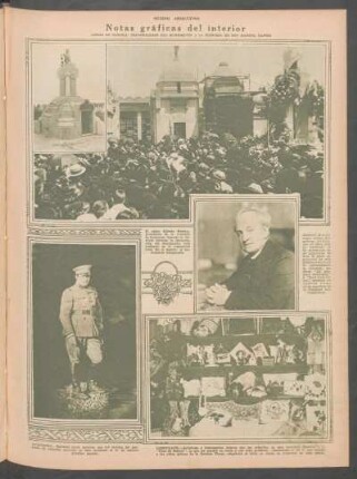 Notas gráficas del interior [Fotografías] : Lomas de Zamora: Inauguración del monumento a la memoria de Don Manuel Castro