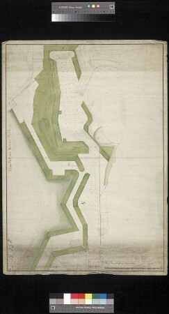 Grundriss des Walls zwischen Zwinger und Elbe