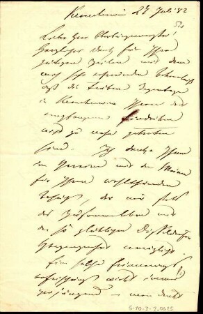 5-10-3-2.0000: Carl Anton, Fürst von Hohenzollern-Sigmaringen; diverse Schreiben ff.: Dank für den Besuch in Krauchenwies