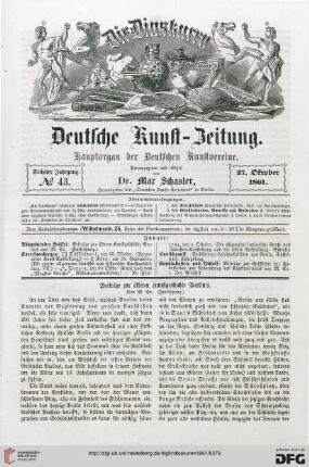 Nr. 43 (27. Oktober 1861)