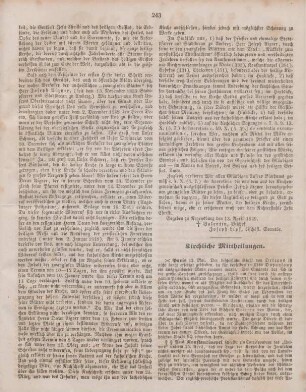 243-244 Kirchliche Mittheilungen