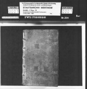 Gerichtsprotokoll der dem Stift Triefenstein eigenen Dörfer Rettersheim, Unterwittbach und Wiebelbach (2. Teil)