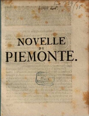 Novelle di Piemonte