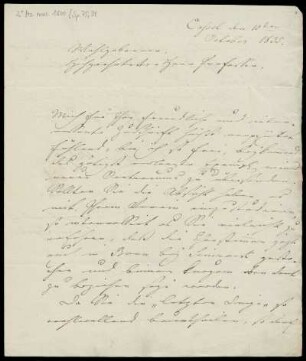 Brief von Louis Spohr an Ferdinand Gotthelf Hand