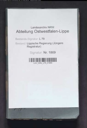 Verwaltung der Leihekasse, Band 3