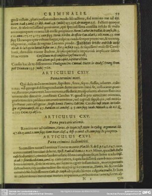 Articulus CXIV. Poena termini moti