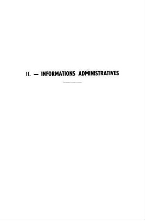 625-642, II. Informations administratives