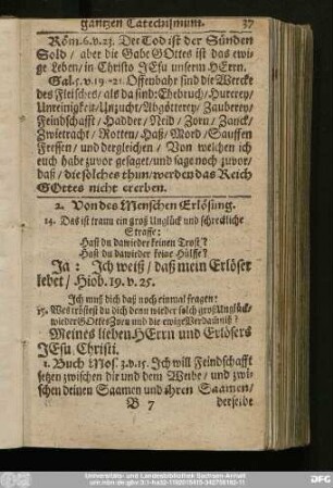 2. Von des Menschen Erlösung.