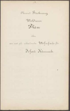 Kümmerle, Johann, Bauer Bau eines Wohnhauses mit Scheuer