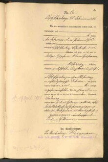 Standesamtsbuch der Stadt Aschaffenburg: Geburten 365/1900 - 184/1901