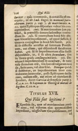 226-237, Titulus XVII